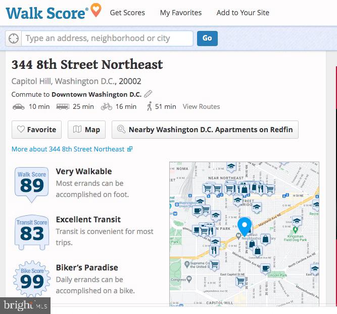 344 8th Street Northeast Washington, DC 20002 - Photo 34 of 37 walk and bike to everything