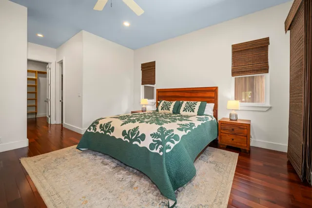 a room with furniture and a wooden floor