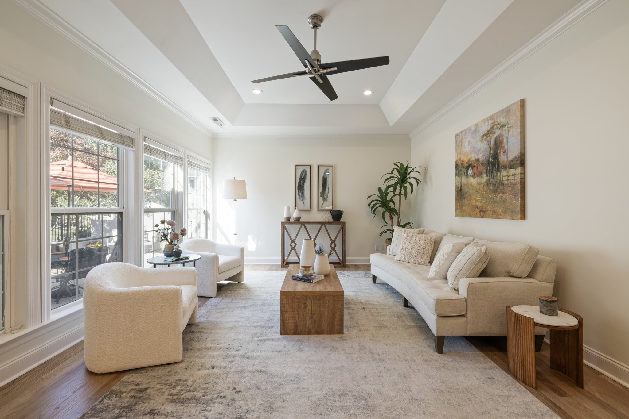 541 Marigold Drive Franklin, TN 37064 - Photo 12 of 69 a living room with furniture a bed and a chandelier