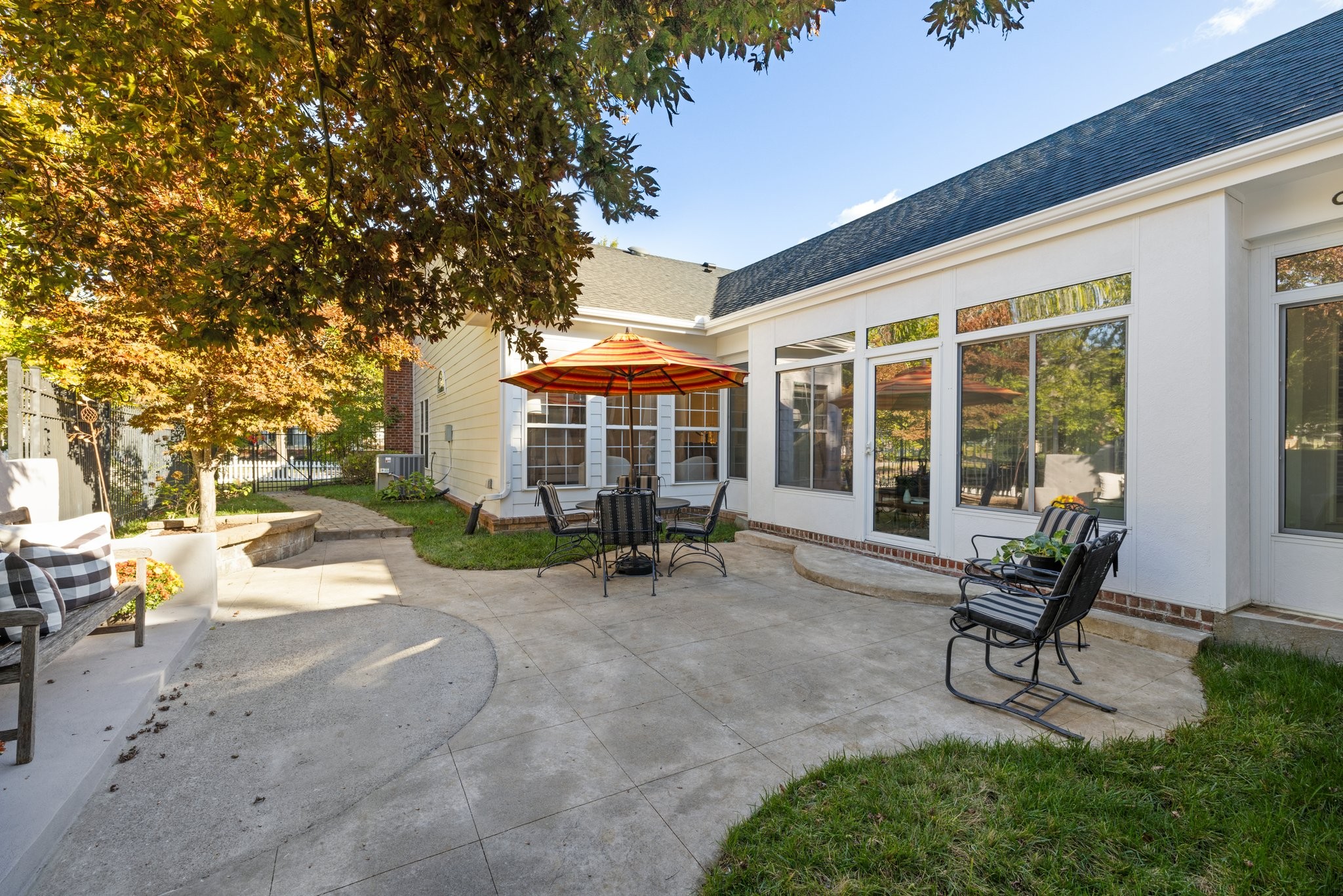541 Marigold Drive Franklin, TN 37064 - Photo 63 of 69 a view of a backyard with sitting area and garden