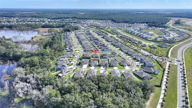 an aerial view of a city