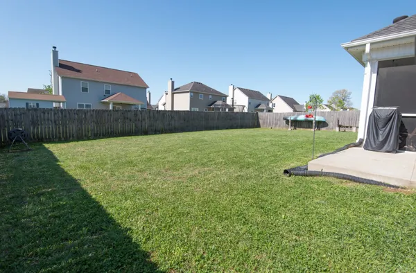a view of a back yard