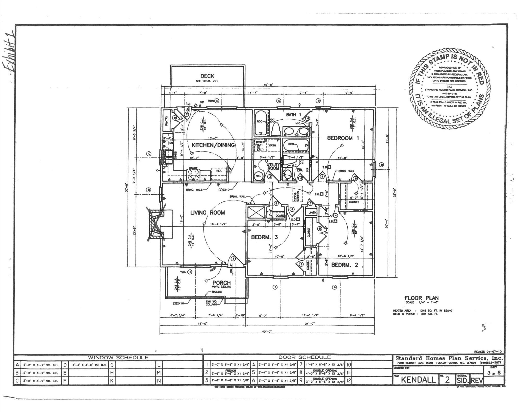 2266 Eugene Reed Road Woodbury, TN 37190 - Photo 7 of 7 Floor Plan