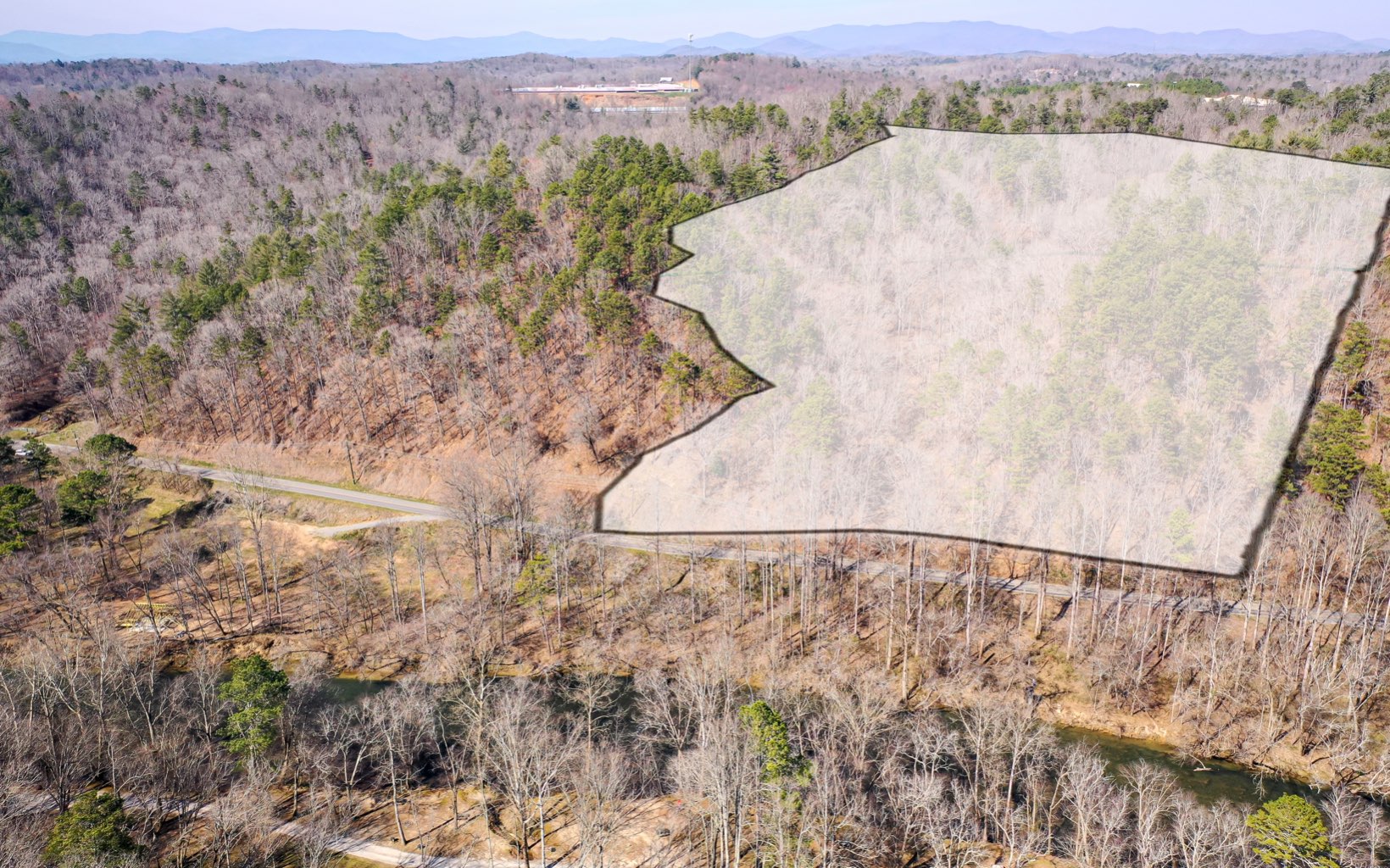 Legion Road Ellijay, GA 30540 - Photo 2 of 4 a view of a dry yard with green space and mountain view