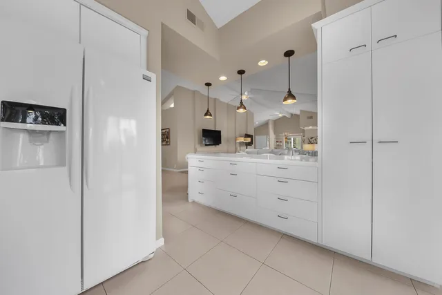 a view of city and mountain