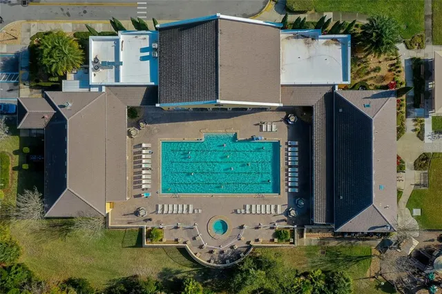 an aerial view of house with outdoor space