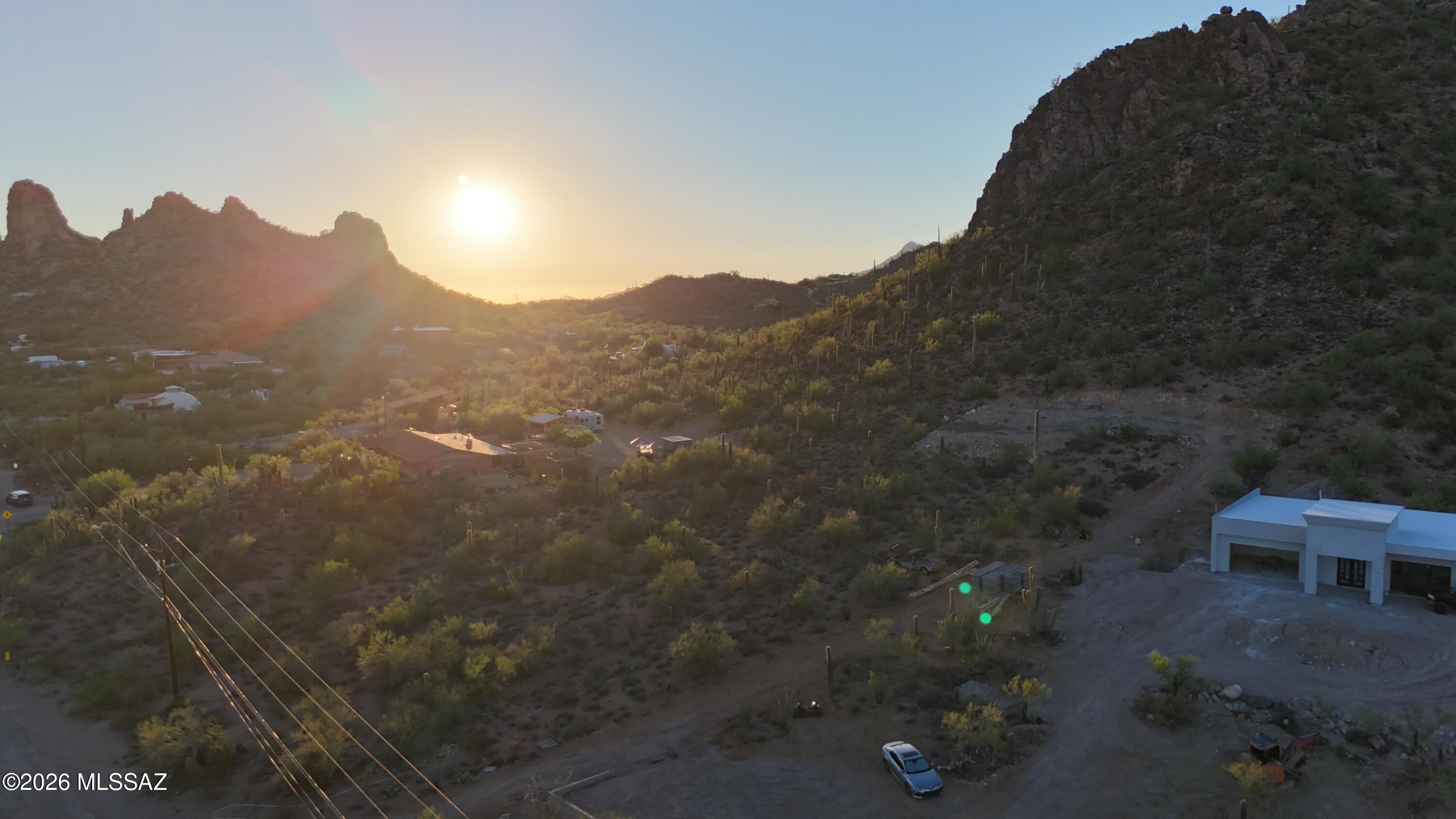 3420 West Milton Road Tucson, AZ 85746 - Photo 2 of 15 Aerial -Sunset Views