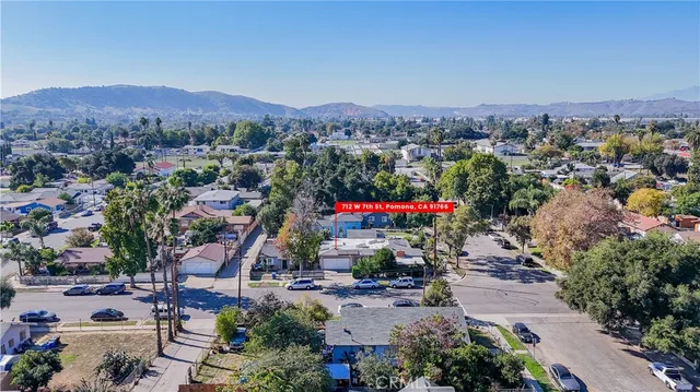 an aerial view of a city