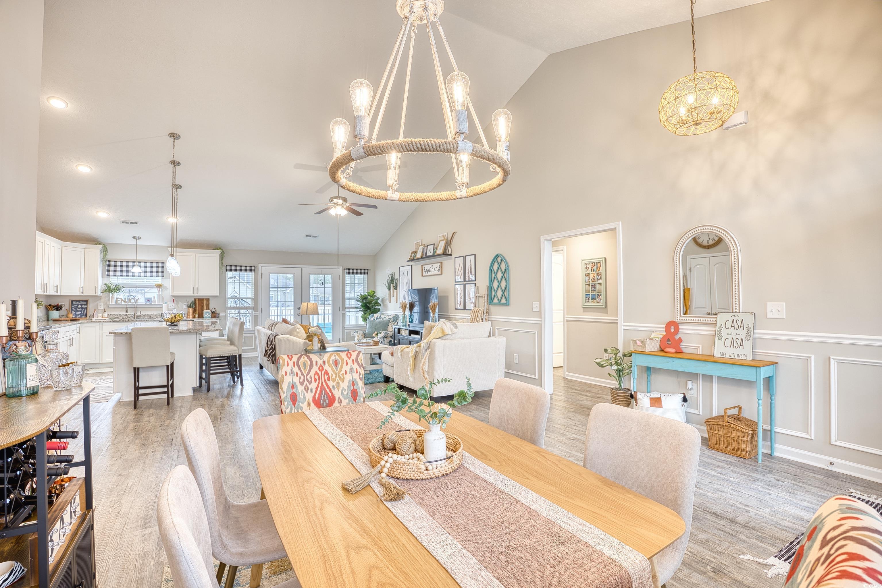 520 Hobie Cat Road Myrtle Beach, SC 29588 - Photo 17 of 40 Dining area featuring light wood-type flooring, hi