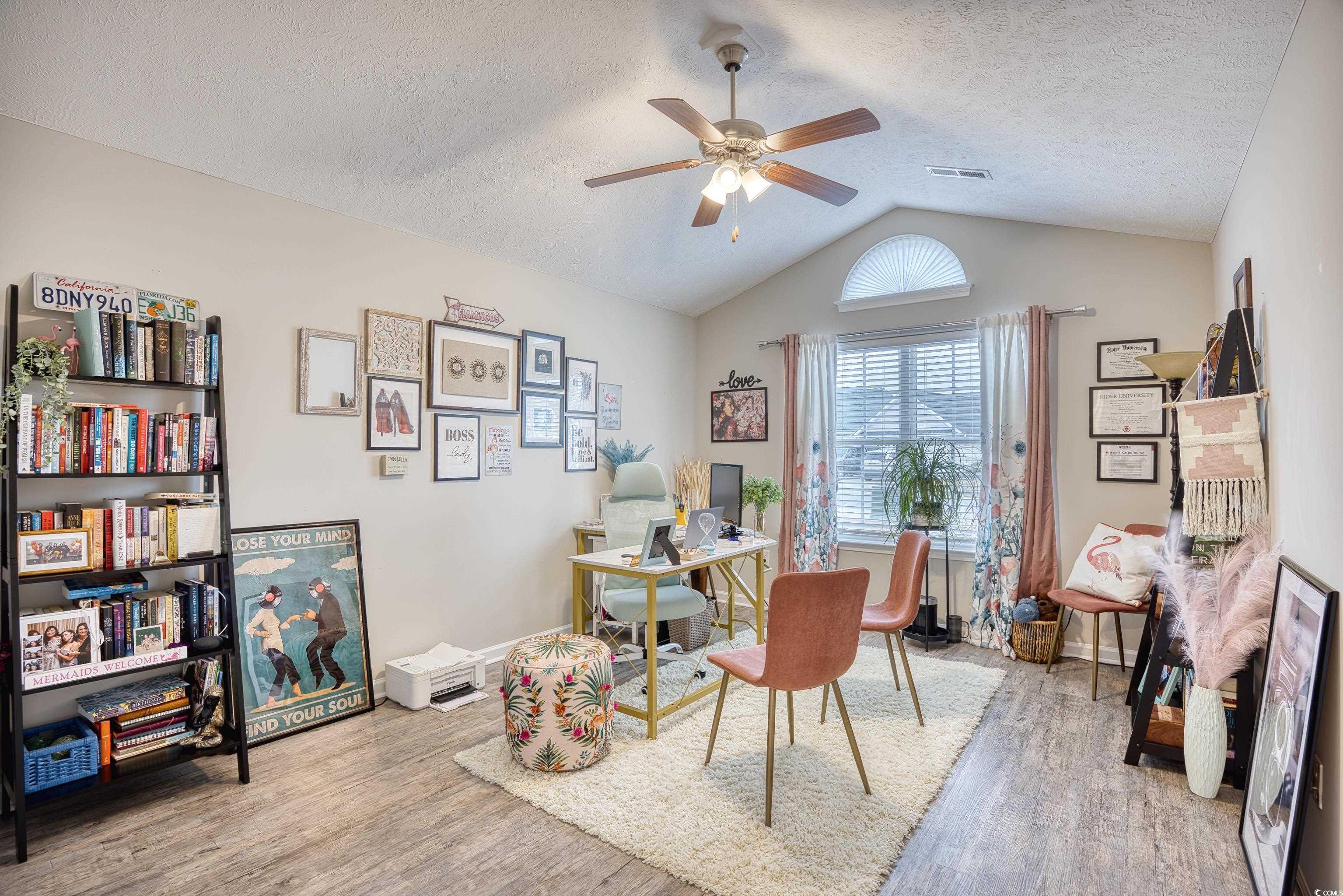 520 Hobie Cat Road Myrtle Beach, SC 29588 - Photo 26 of 40 Office space featuring vaulted ceiling, a textured