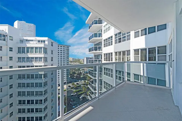 a view of a city with tall buildings