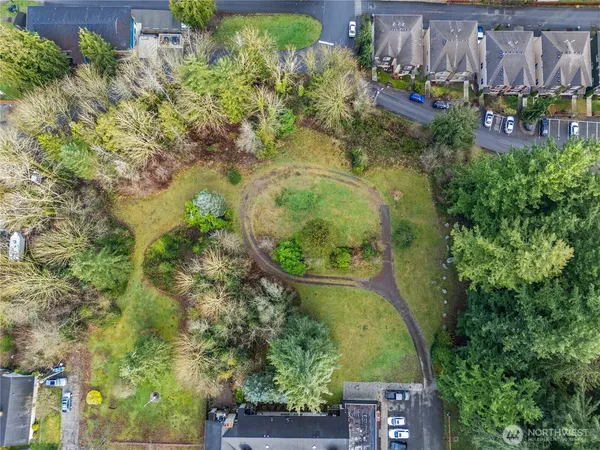 a big yard with lots of green space and deers