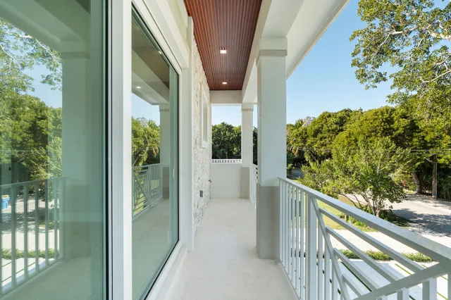 a view of a lake with a yard