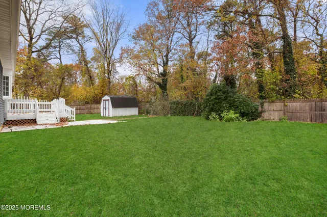 a view of garden with patio