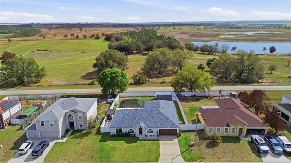 a view of a city with an ocean view