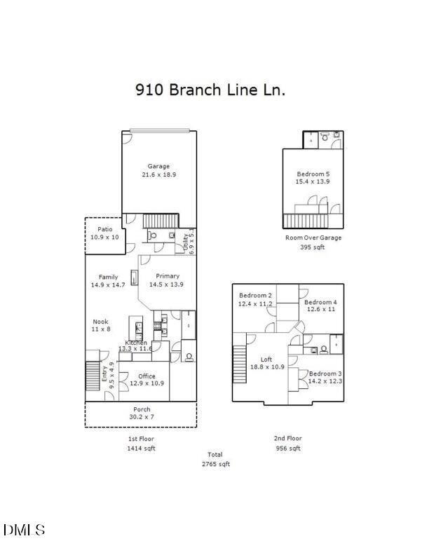 910 Branch Line Lane Apex, NC 27502 - Photo 38 of 39 Sketch