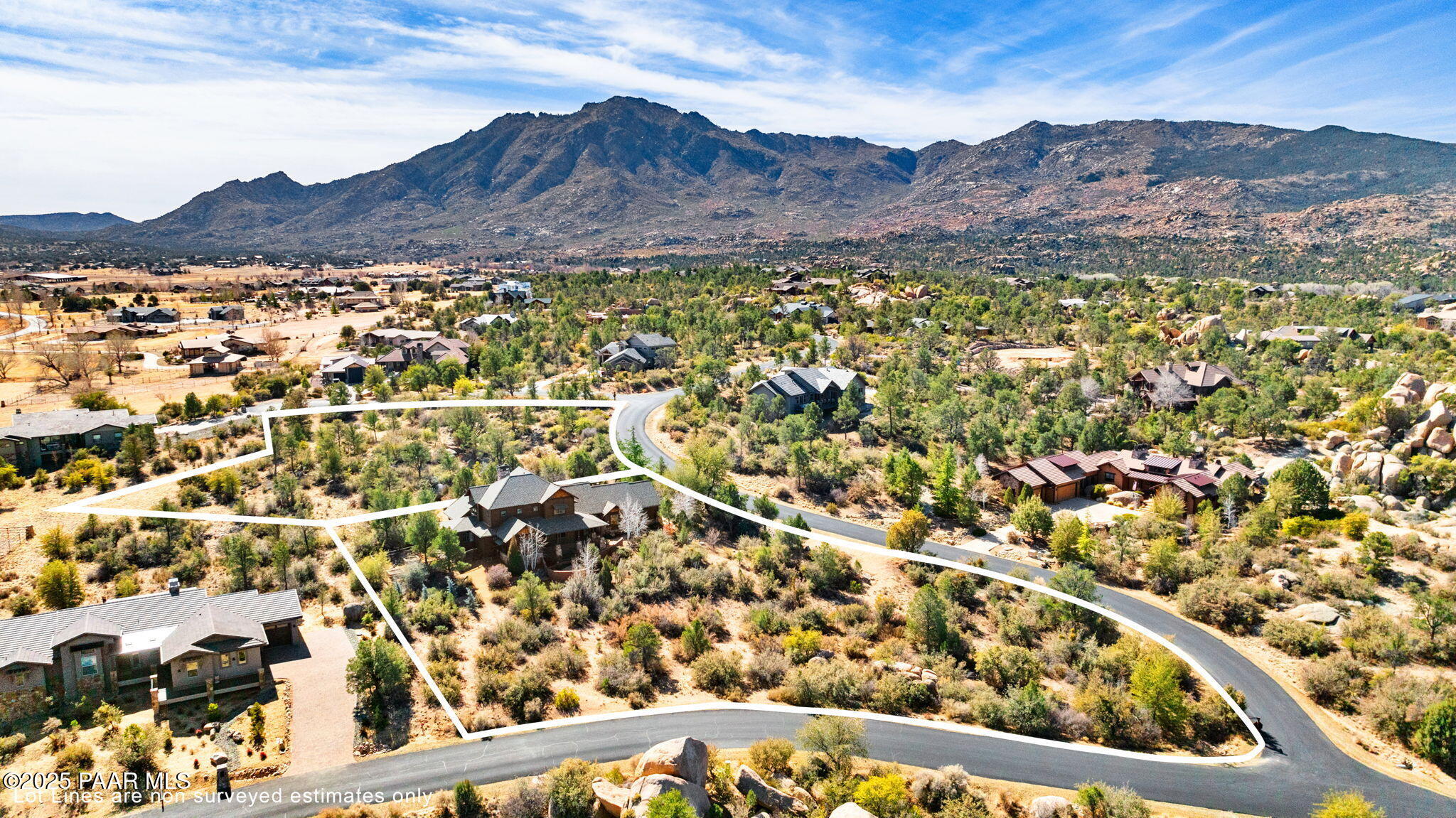 9925 Clear Fork Road Prescott, AZ 86305 - Photo 54 of 74 60-Aerial (1) Lot Lines