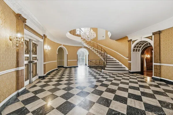 a view of a entryway with a rug