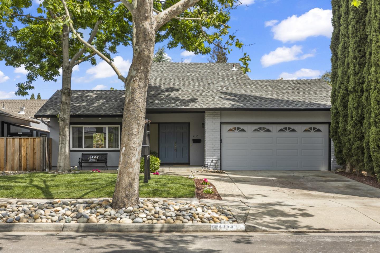 4155 Keith Drive Campbell, CA 95008 - Photo 1 of 28 a front view of a house with a garden