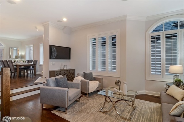 319 East 18th Street Chicago, IL 60616 - Photo 3 of 17 a living room with furniture and a flat screen tv