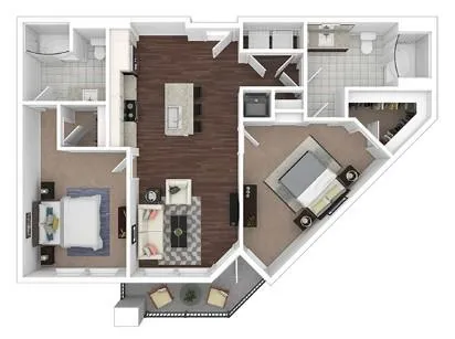 a front view of multi story residential apartment building