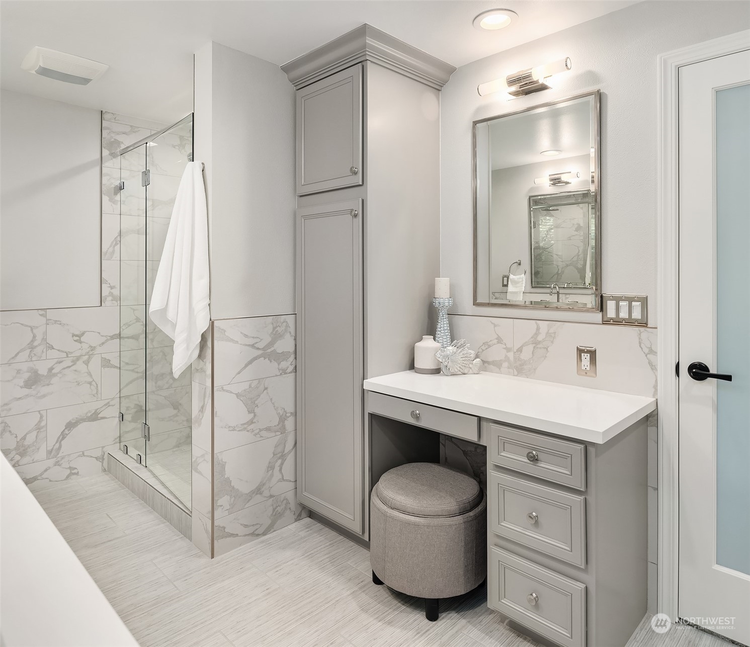 36 Decatur Key Bellevue, WA 98006 - Photo 11 of 40 a bathroom with a sink a toilet and shower