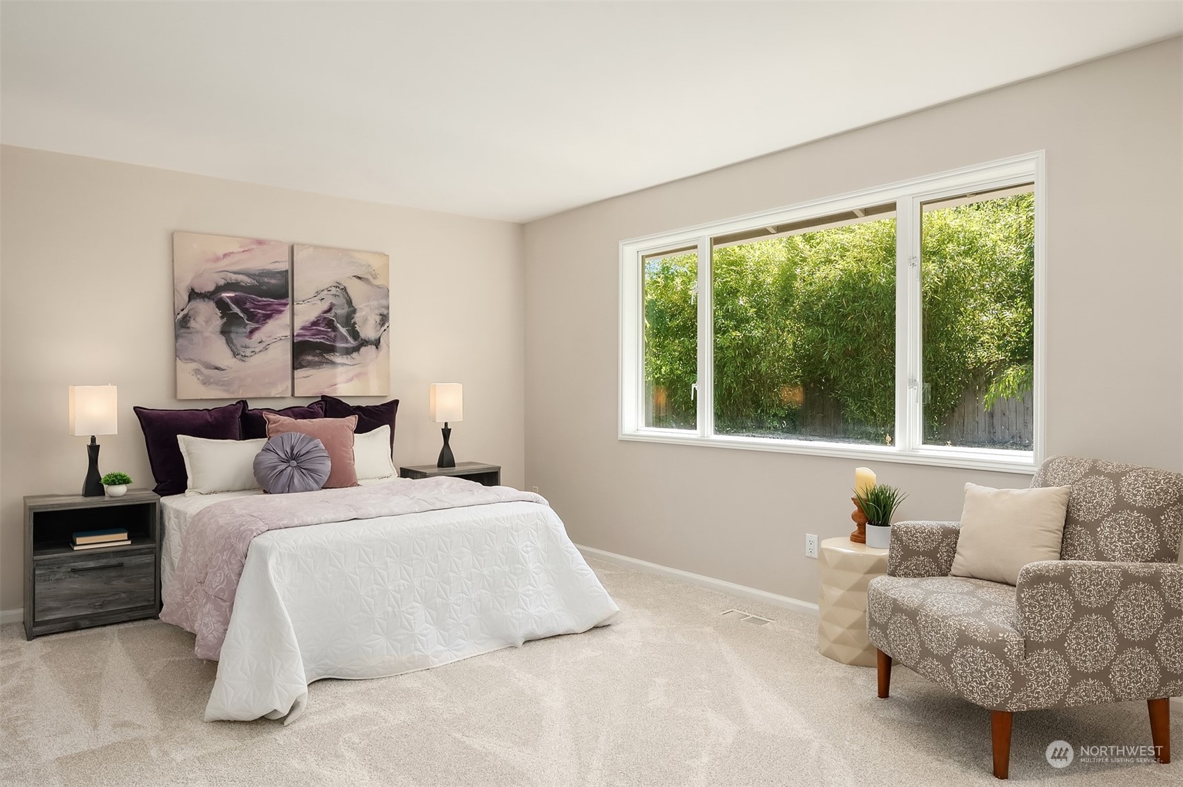 36 Decatur Key Bellevue, WA 98006 - Photo 14 of 40 a bedroom with a bed and a large window