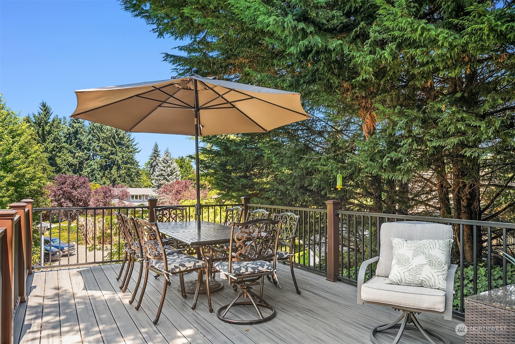 36 Decatur Key Bellevue, WA 98006 - Photo 34 of 40 a view of a chair and table on the deck