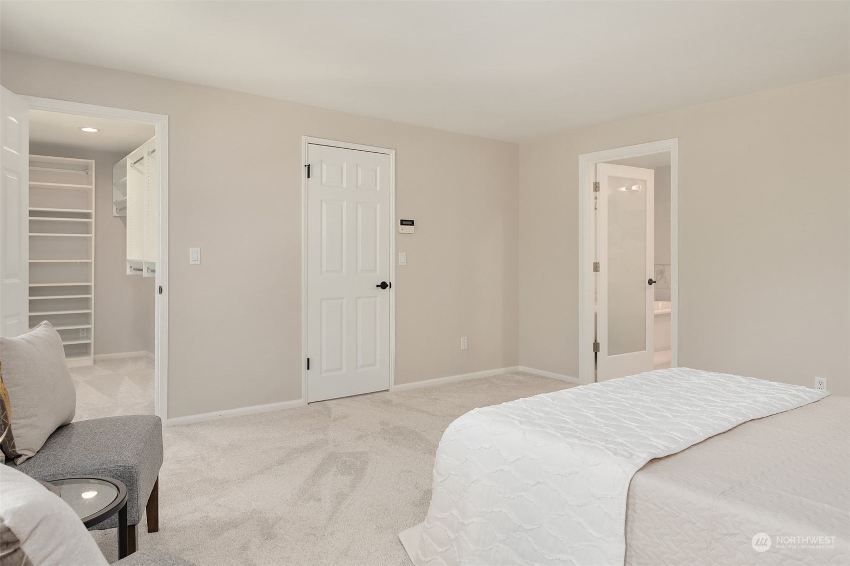 36 Decatur Key Bellevue, WA 98006 - Photo 6 of 40 a bedroom with a bed and hallway