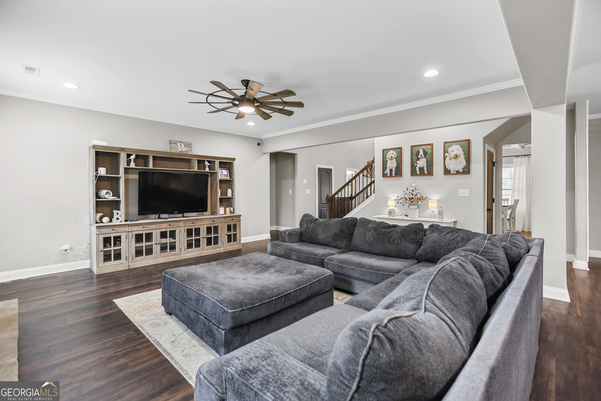 22 Huntsman Run Senoia, GA 30276 - Photo 17 of 69 a living room with furniture and a flat screen tv