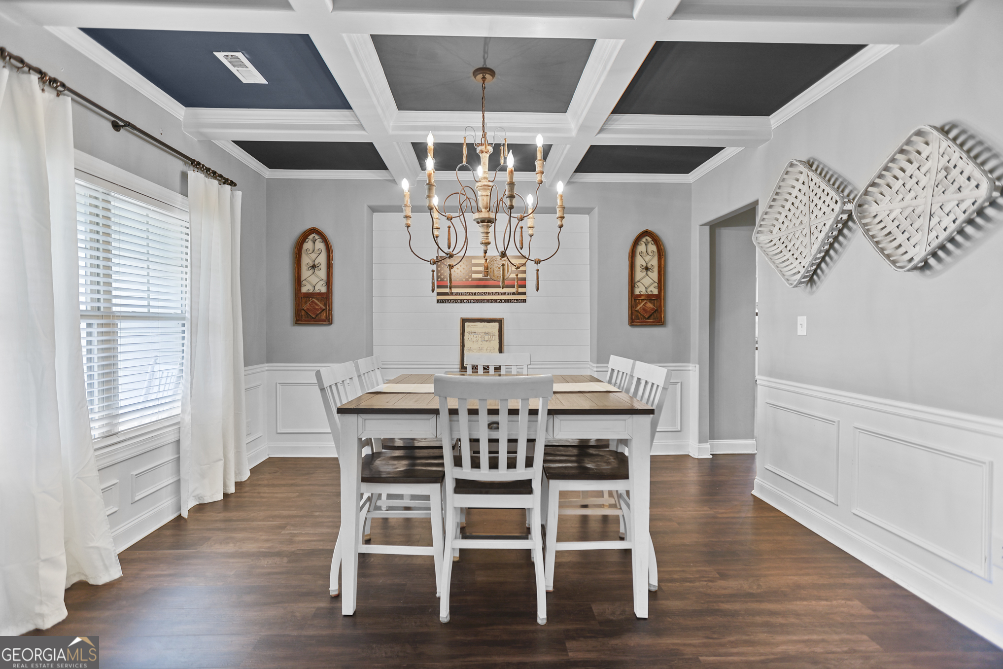 22 Huntsman Run Senoia, GA 30276 - Photo 10 of 69 a view of a dining room with furniture window and wooden floor