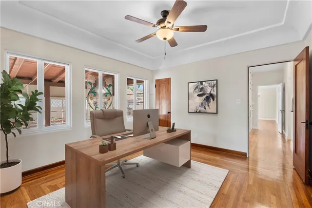 a living room with furniture and window