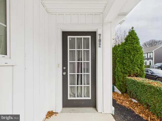 a view of front door of house