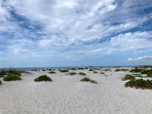 a view of an ocean and beach