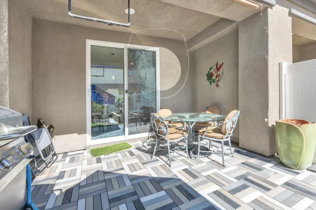 an aerial view of multiple houses