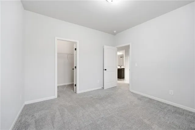 a view of small space with empty racks