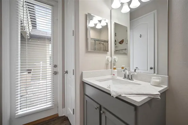 a room with furniture