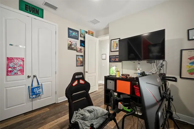 a view of outdoor space with seating area