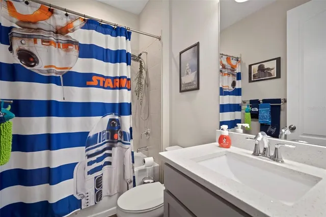 a swimming pool with a outdoor seating