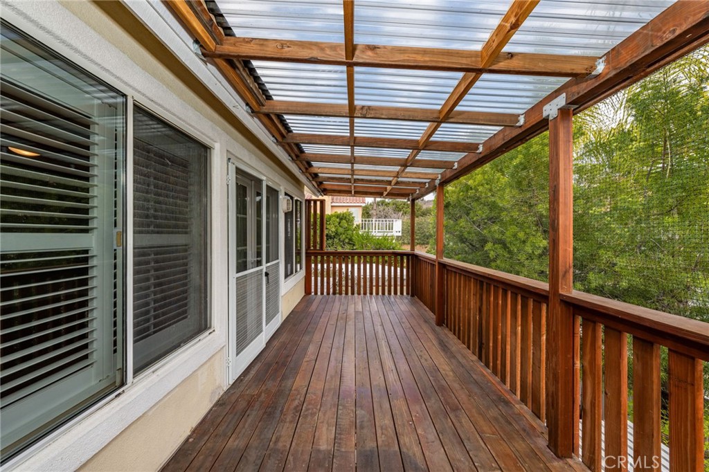 1015 La Salle Circle Corona, CA 92879 - Photo 37 of 56 a view of balcony with wooden floor