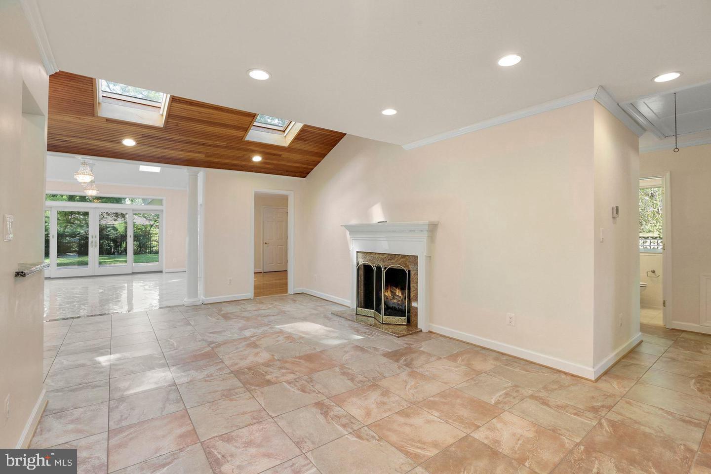 5934 Anniston Road Bethesda, MD 20817 - Photo 3 of 25 Living Room with Gas Fireplace