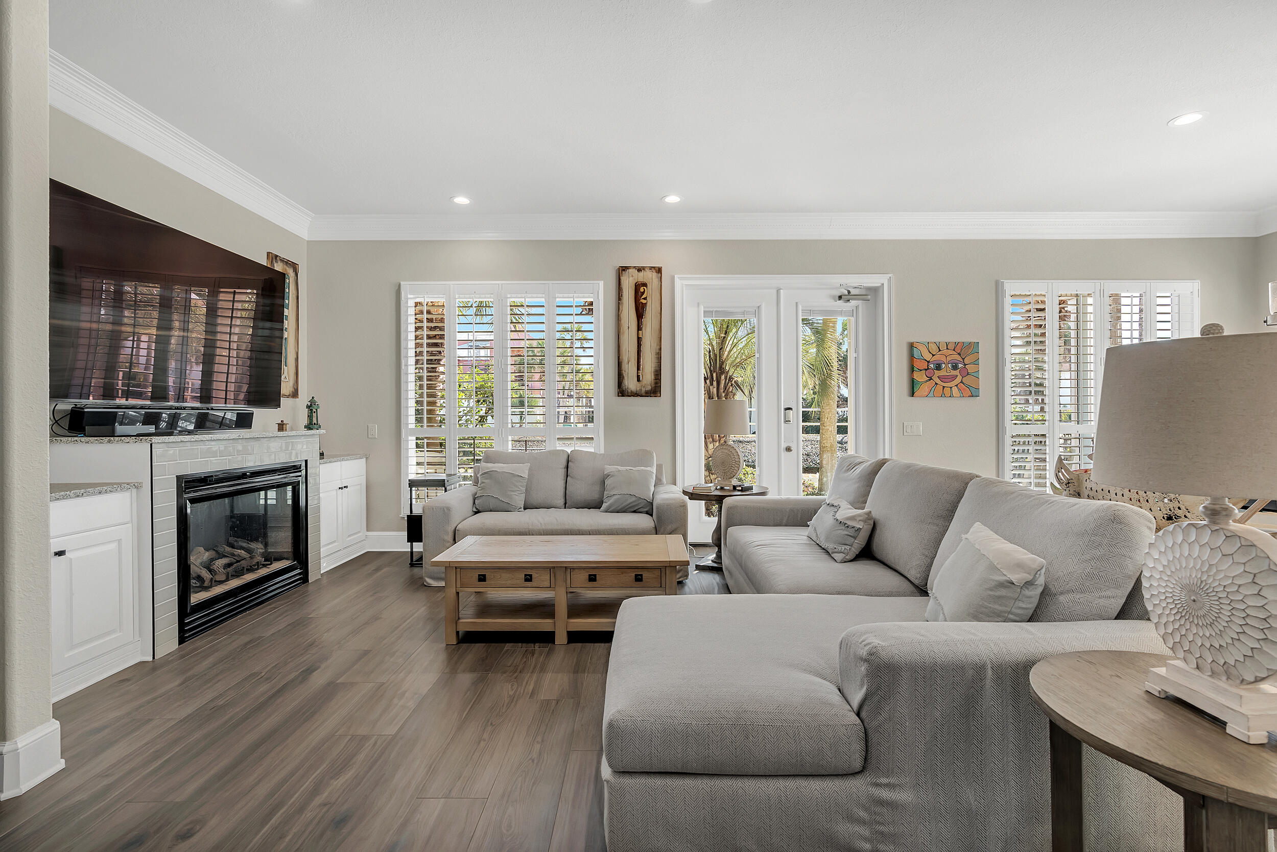 4482 Ocean View Drive Destin, FL 32541 - Photo 7 of 66 a living room with furniture and a fireplace