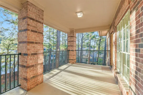 a view of a balcony