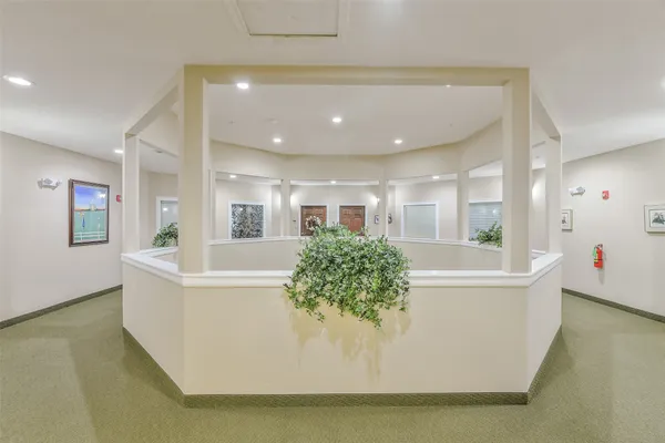 a white house with a large window