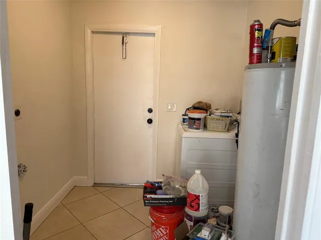 a room with storage and utility