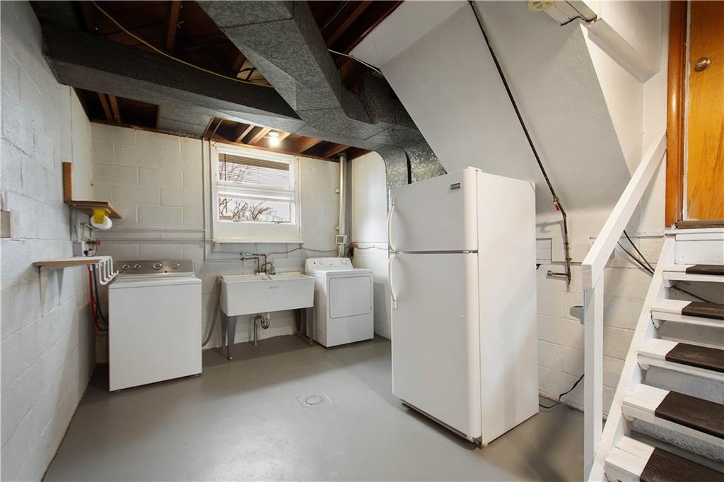 167 South McCoy Pl Road Sewickley, PA 15143 - Photo 29 of 38 One Level Down You Will Find the Spacious Laundry Room. The Second Refrigerator Will Convey Too