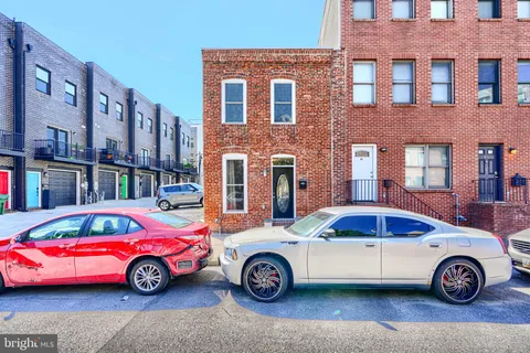 a car parked in front of a car