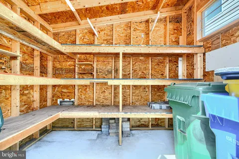 a view of a building with a large window