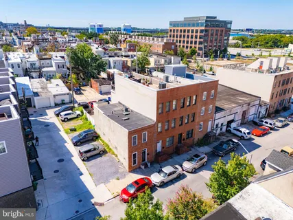 a view of city from balcony