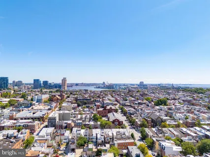 an aerial view of a city
